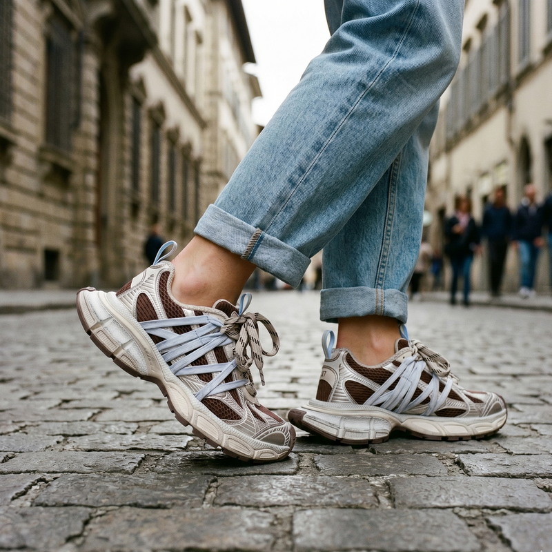 Balenciaga Multicolor Polyurethane Athletic Sneakers