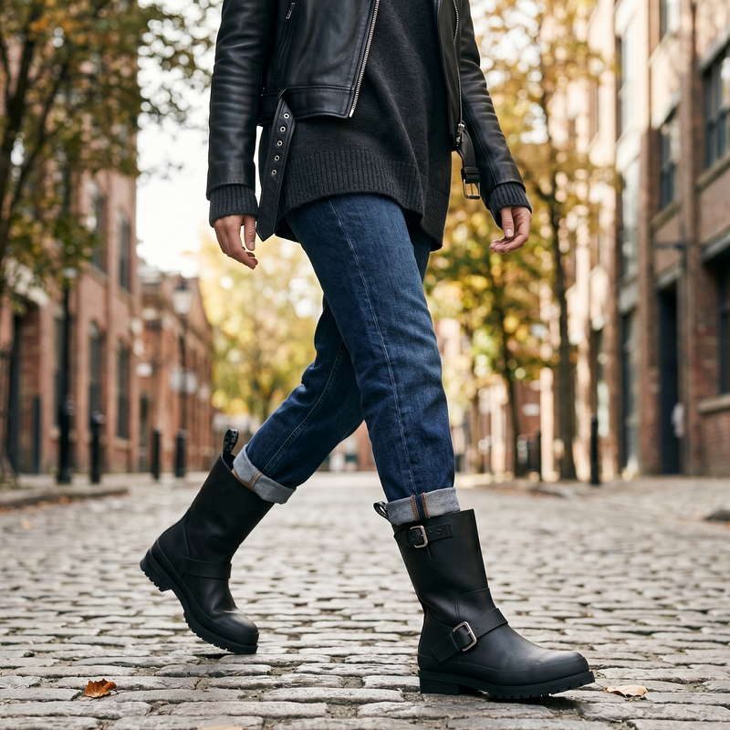 Stella McCartney Black Polyester Ankle Boots
