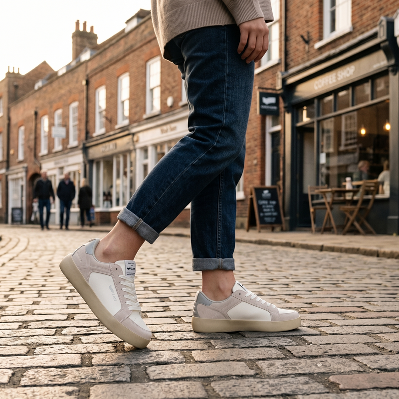 Gas White Polyurethane Women Sneaker