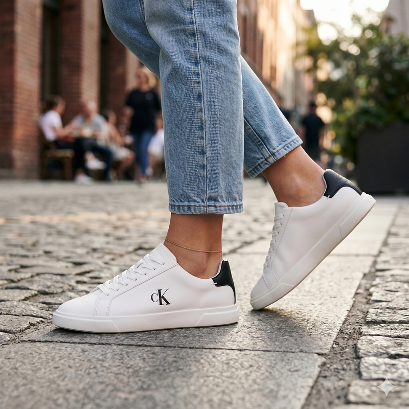 Calvin Klein Bianco Polyurethane Women Sneaker