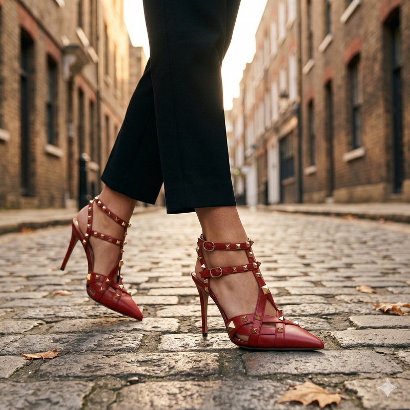 Valentino Garavani Multicolor Goatskin High Heel Pumps