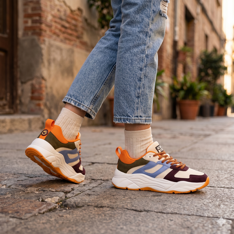 Scotch & Soda Multicolor Nylon Athletic Sneakers
