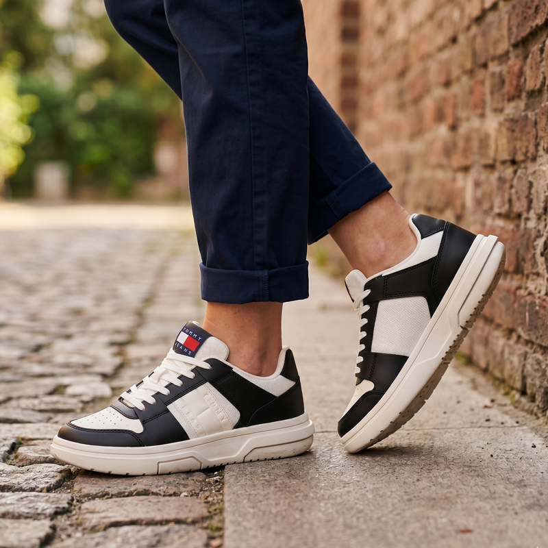 Tommy Hilfiger Nero Leather Women Sneaker