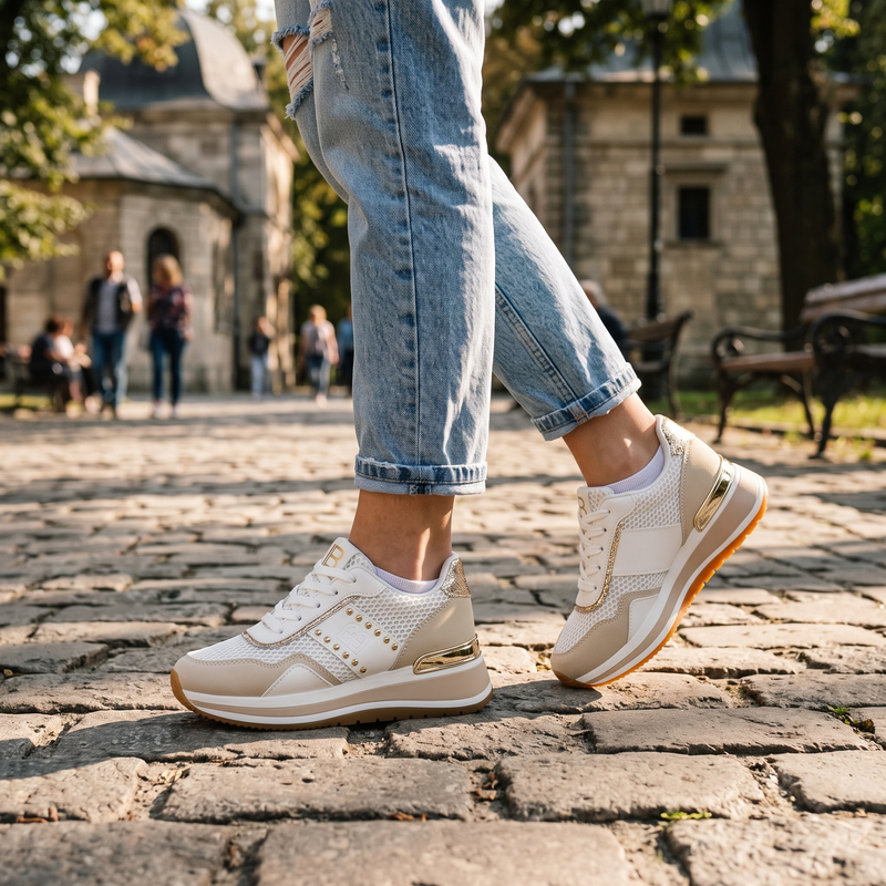 Laura Biagiotti Bianco Polyurethane Women Sneaker