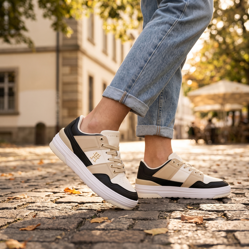 Tommy Hilfiger Bianco Leather Women Sneaker