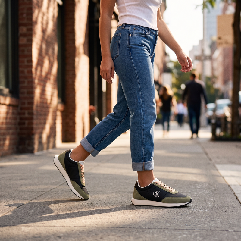 Calvin Klein Nero Polyester Women Sneaker