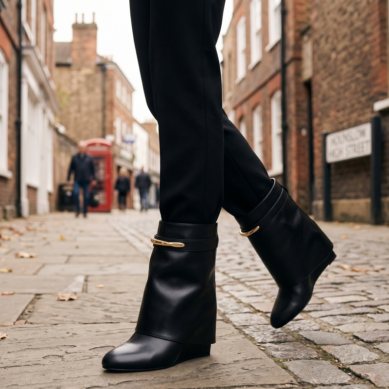 Givenchy Black Calf Leather Bos Taurus Ankle Boots
