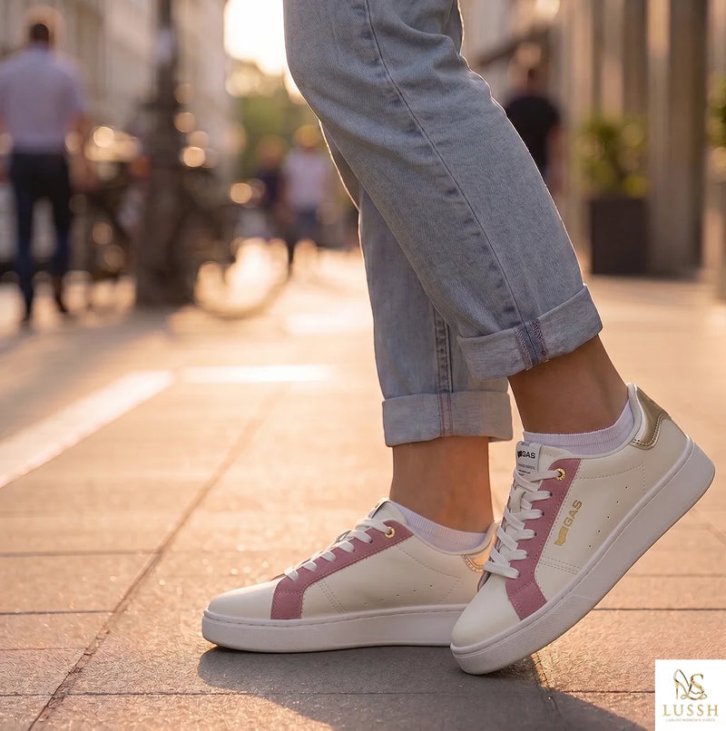 White Polyurethane Women's Sneaker