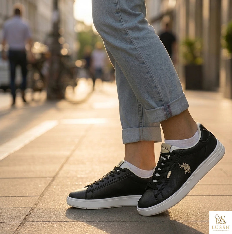Nero Polyurethane Women's Sneaker