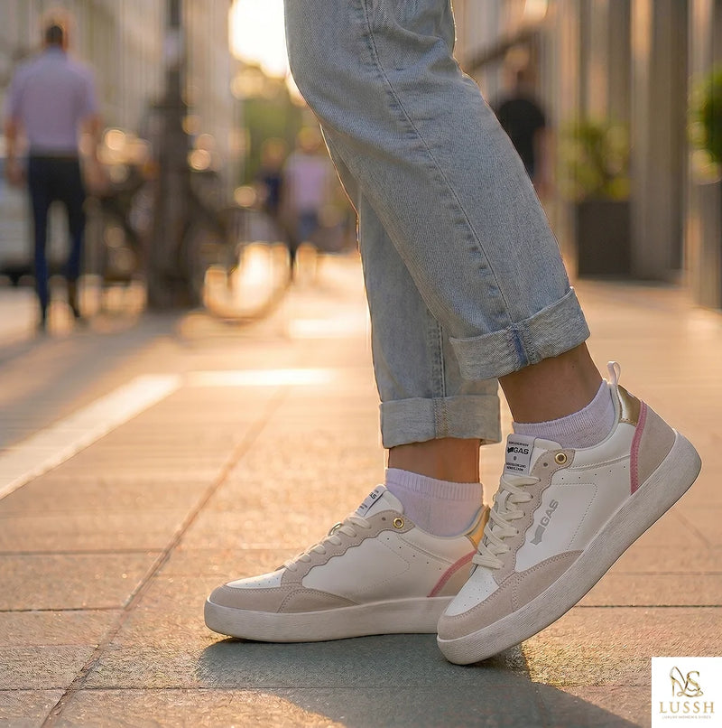 Gas Bianco Polyurethane Women Sneaker