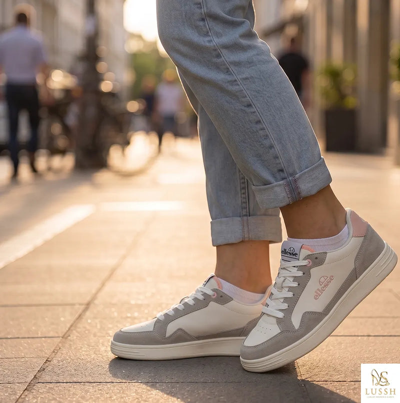 Ellesse White Polyurethane Women Sneaker