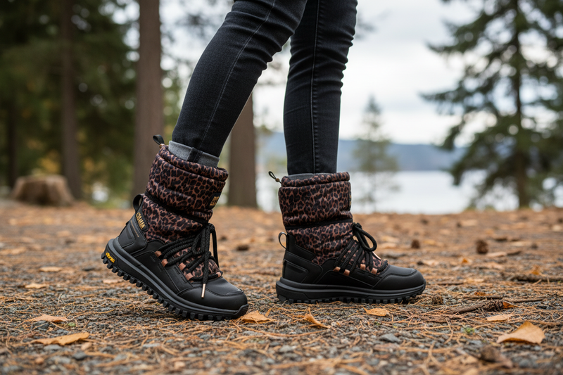 Colmar Black Polyester Ankle Boots