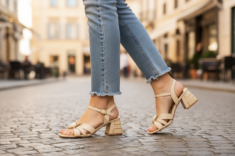 Laura Biagiotti Beige Polyurethane Women's Sandal