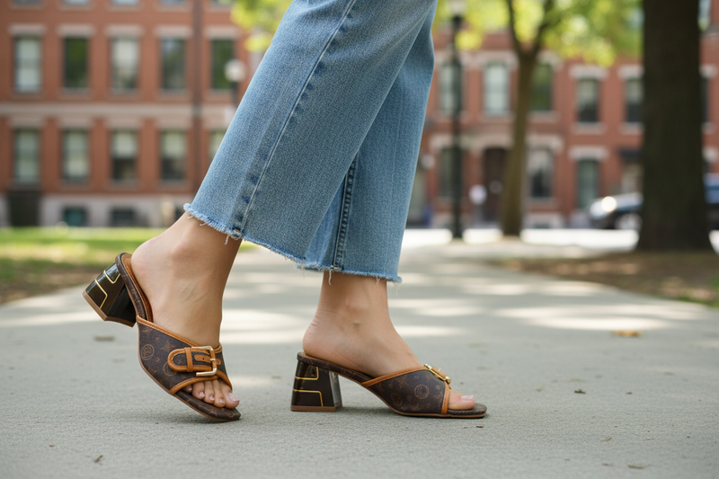 Laura Biagiotti Brown Polyurethane Women Sandal