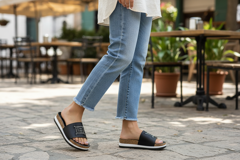 Laura Biagiotti Nero Polyurethane Women's Slipper