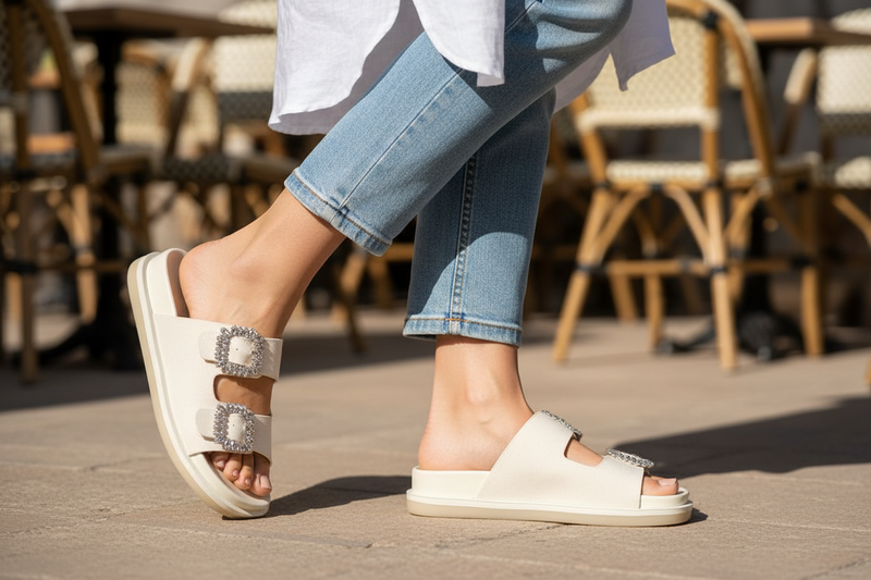 Laura Biagiotti White Polyurethane Women's Slipper