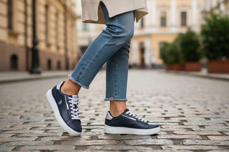 U.S. POLO ASSN. Blue Polyurethane Women's Sneaker