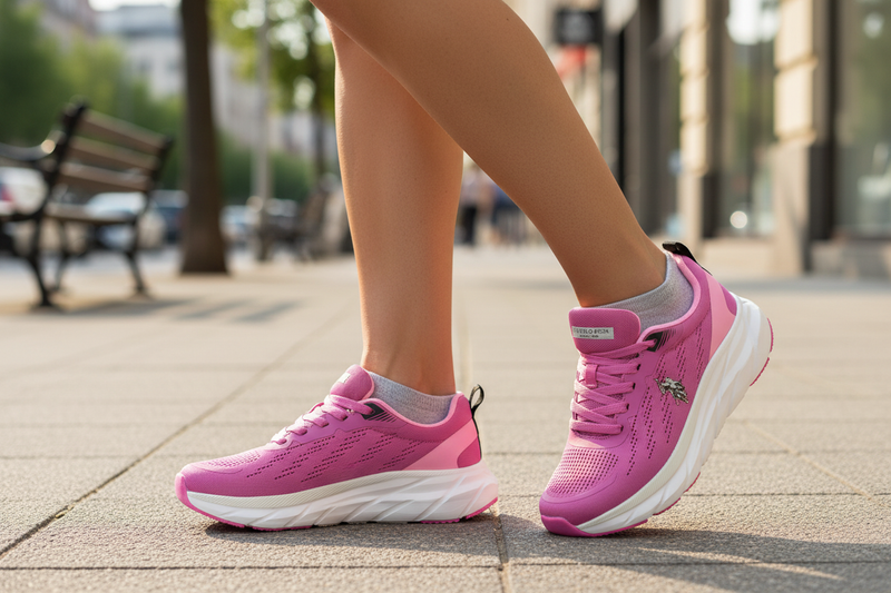U.S. POLO ASSN. Pink Polyurethane Women Sneaker